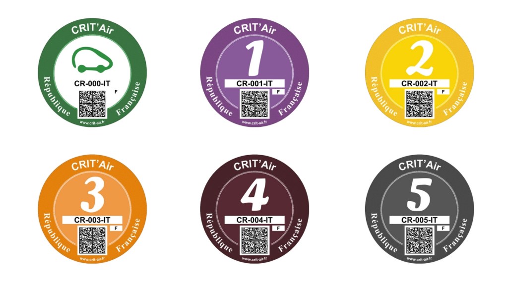 Milieustickers Frankrijk Verschillende soorten